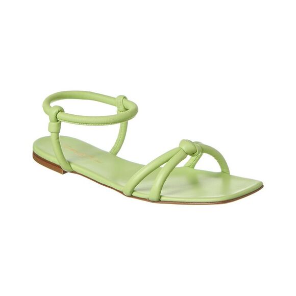 Gianvito Rossi Juno Leather Sandal, Green